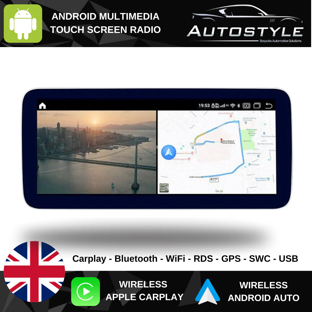 Mercedes-Benz V Class W447 Vito Apple CarPlay Android Auto 10.25" Touch Screen - Image 3