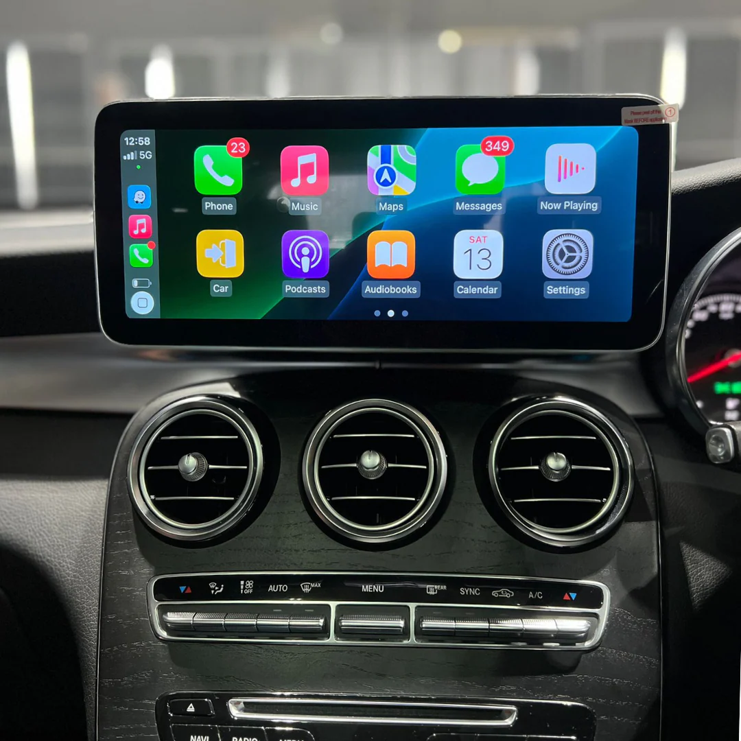 Mercedes-Benz W205 C Class (2014-2020) Apple CarPlay Android Auto 12.3" Touch Screen - Image 3