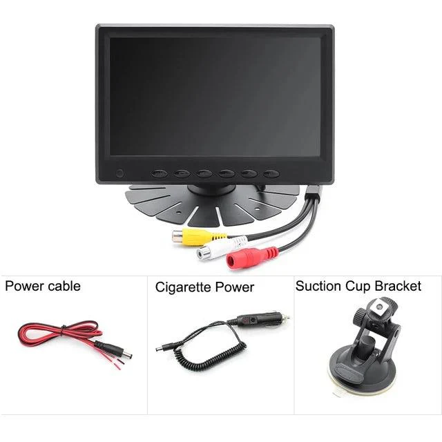 7" AHD Monitor TFT Colour LCD Digital Screen Display (2 Video Inputs) - Image 4