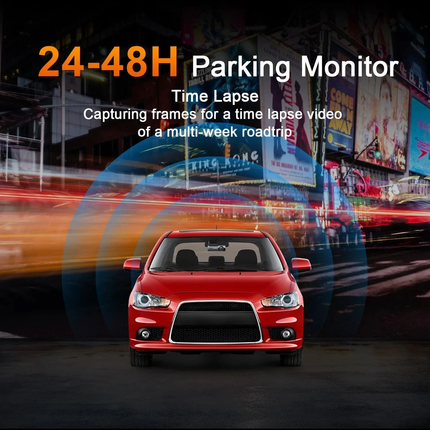 A207 Front & Rear Dashcam 32GB WiFi GPS - Image 4