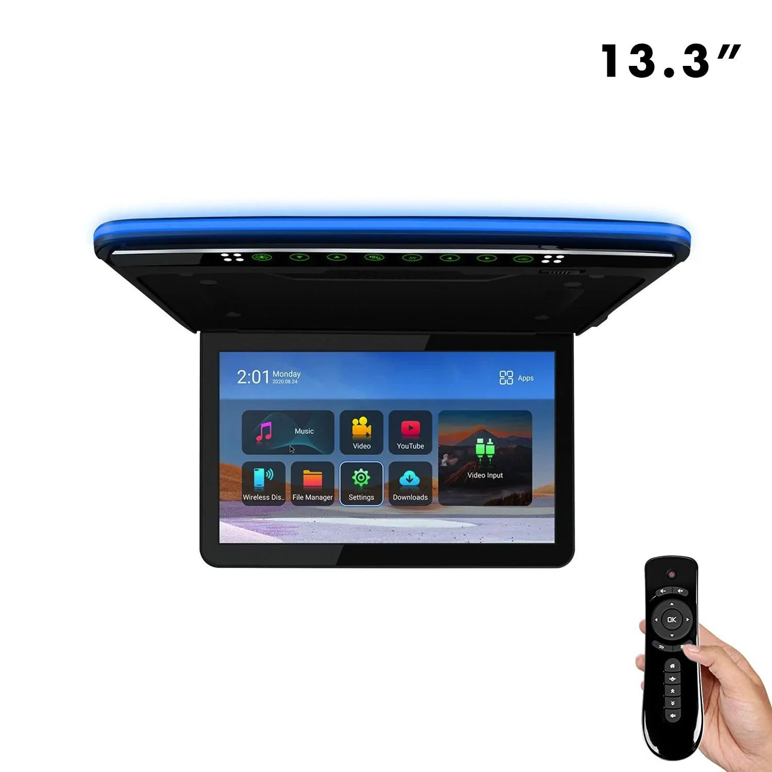 Android Rear Entertainment Car Roof Mount Monitor - Image 8