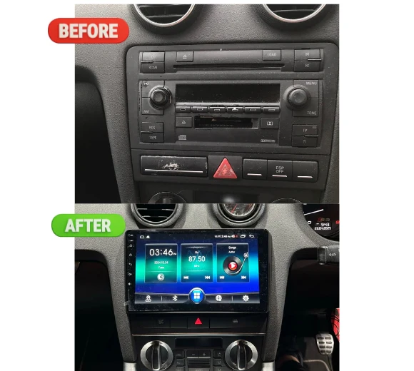 Audi A3 8P Apple Carplay / Android Auto 9" Stereo Upgrade (2003- 2013) - Image 6