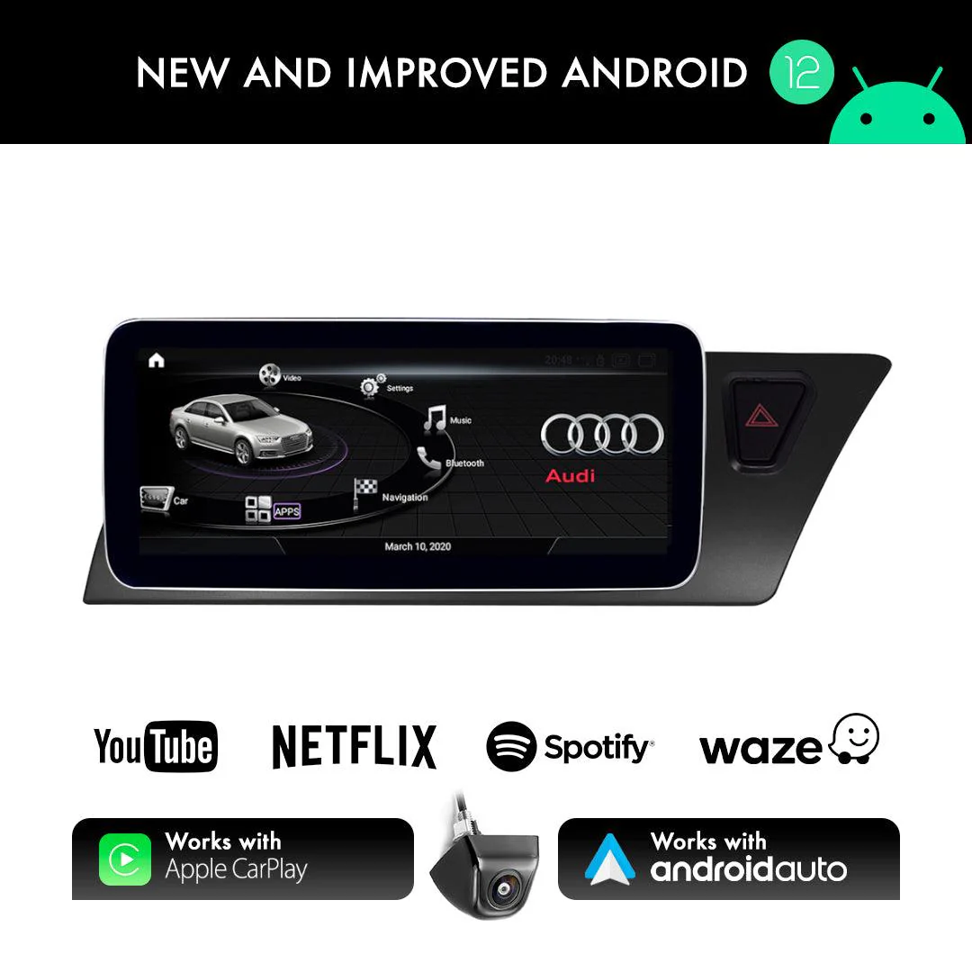 Audi A4 (2008-2016) B8 Apple CarPlay Android Auto 10.25" Touch Screen RHD - Image 5