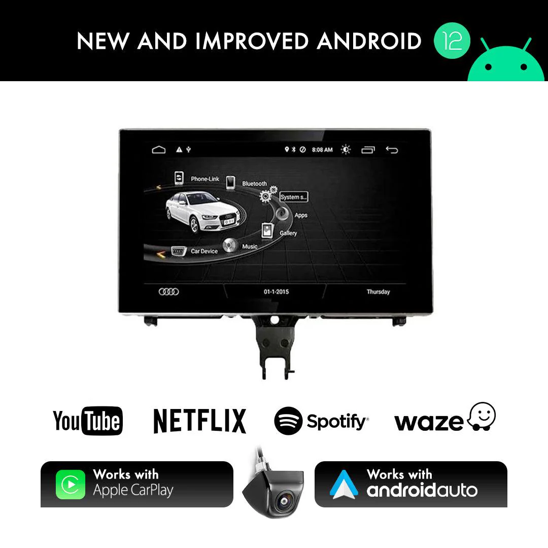 Audi A6  Apple Carplay / Android Auto 9" Flip-Out Stereo Upgrade (2011-2018) - Image 4