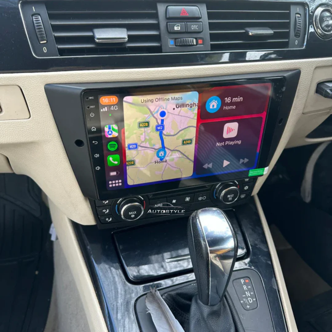 BMW 3 Series E90 E91 E92 E93 Apple Carplay / Android Auto 9" Stereo Upgrade (2005-2012) - Image 3