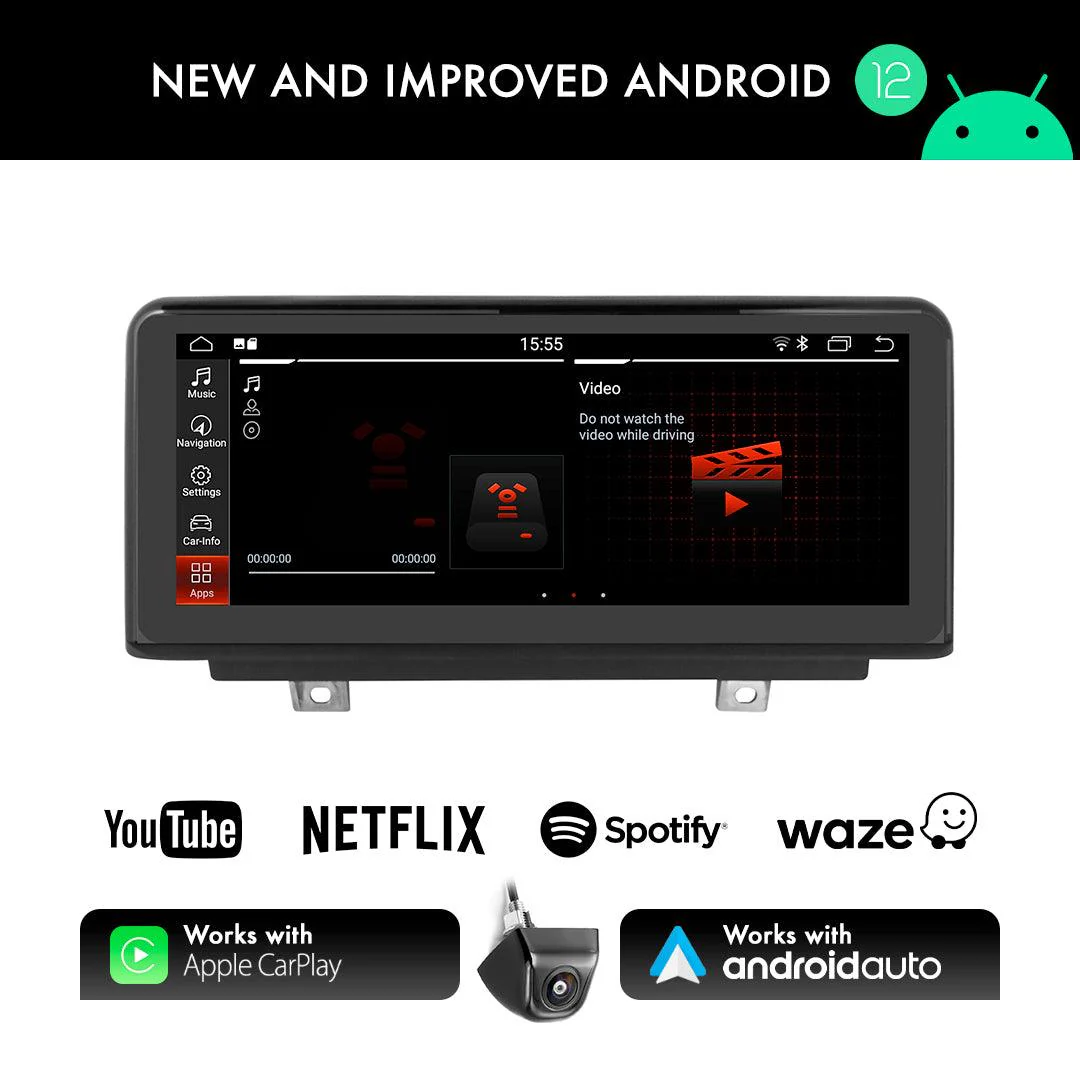 BMW 4 Series (2012-2017) NBT Apple CarPlay Android Auto 10.25" Touch Screen M4/F32/F33/F36/F82/F83/F84 - Image 4