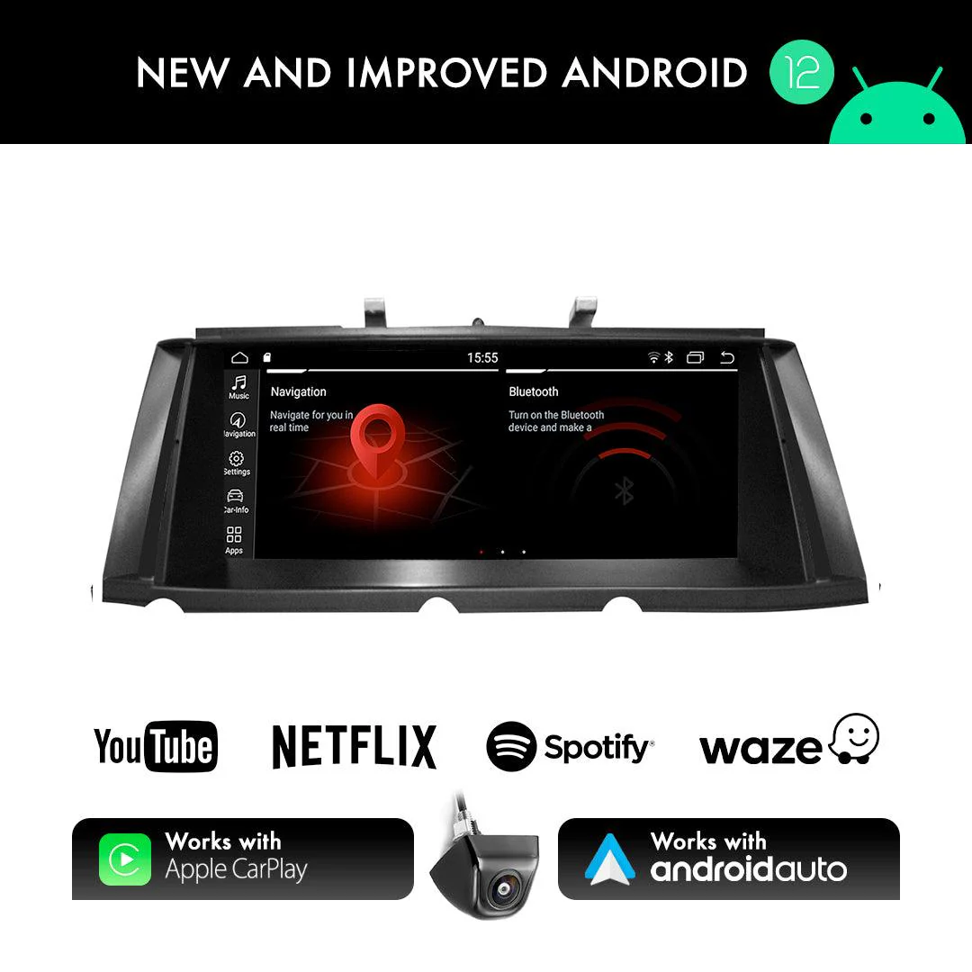 BMW 7 Series F01/F02 (2009-2015) CIC/NBT Apple CarPlay Android Auto 10.25" Touch Screen - Image 4