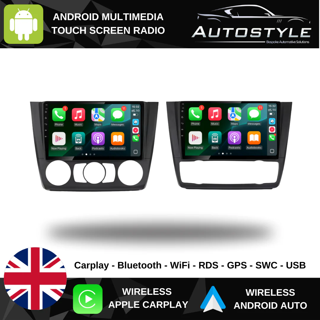 BMW 1 Series E81 E82 E87 E88 Apple Carplay / Android Auto 9" Stereo Upgrade (2004-2011) - Image 6