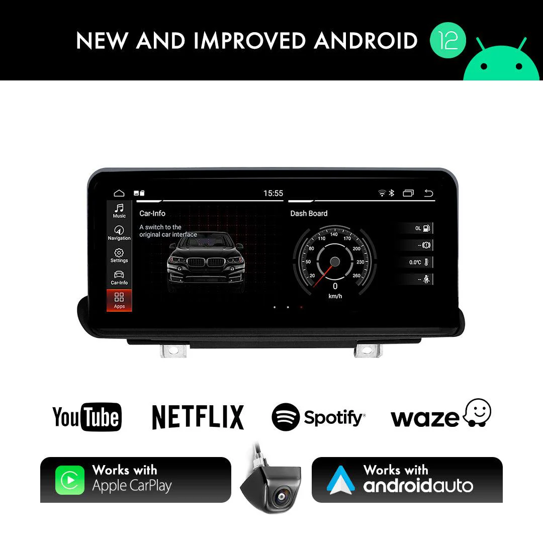 BMW X6 F16 (2014-2017) NBT Apple CarPlay Android Auto 10.25" Touch Screen - Image 4