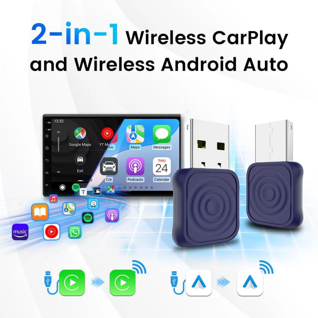 Carlinkit Mini Ultra - Wireless Adapter - Converts wired CarPlay/Android Auto to wireless 2016+ - Image 6