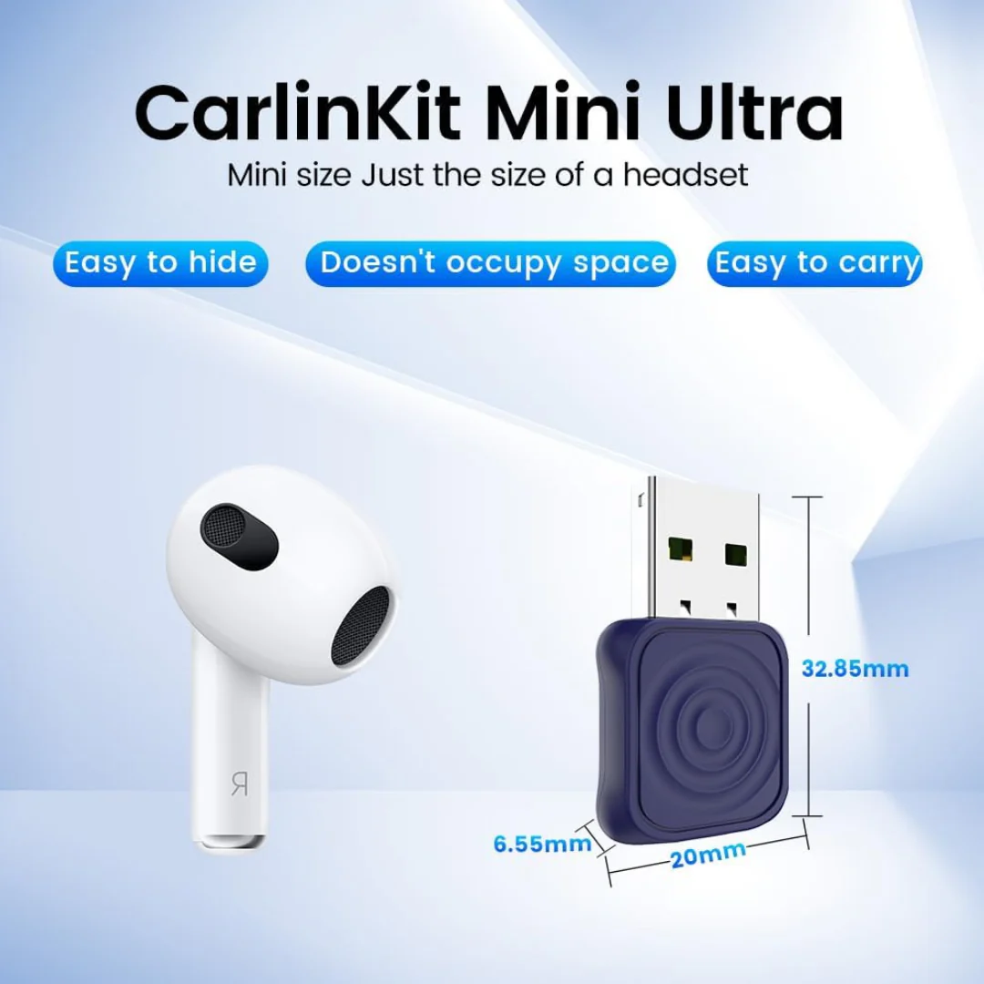 Carlinkit Mini Ultra - Wireless Adapter - Converts wired CarPlay/Android Auto to wireless 2016+ - Image 7