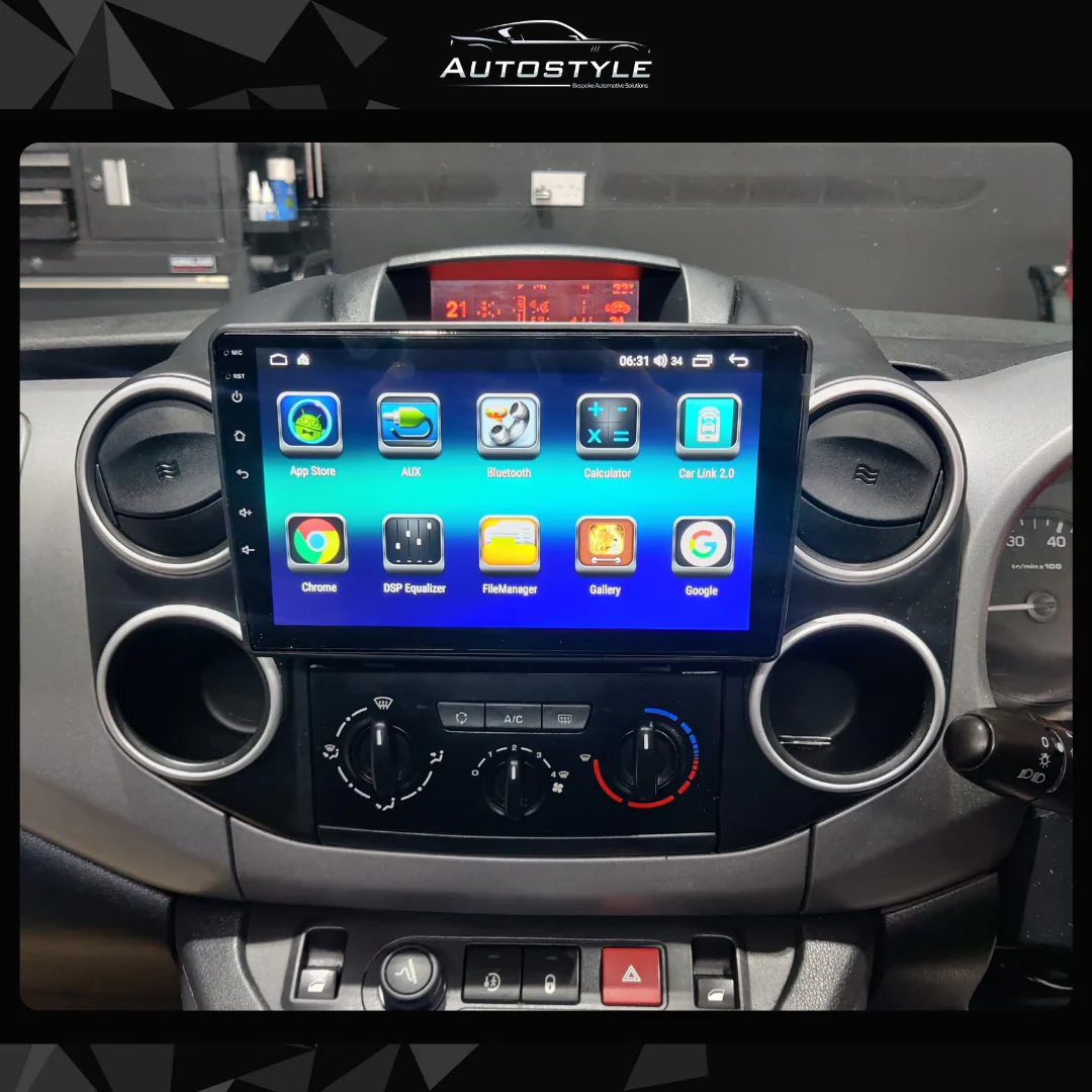 Citroen Berlingo 2, C2, C3 Apple Carplay / Android Auto 9" Stereo Upgrade (2001-2019) - Image 3