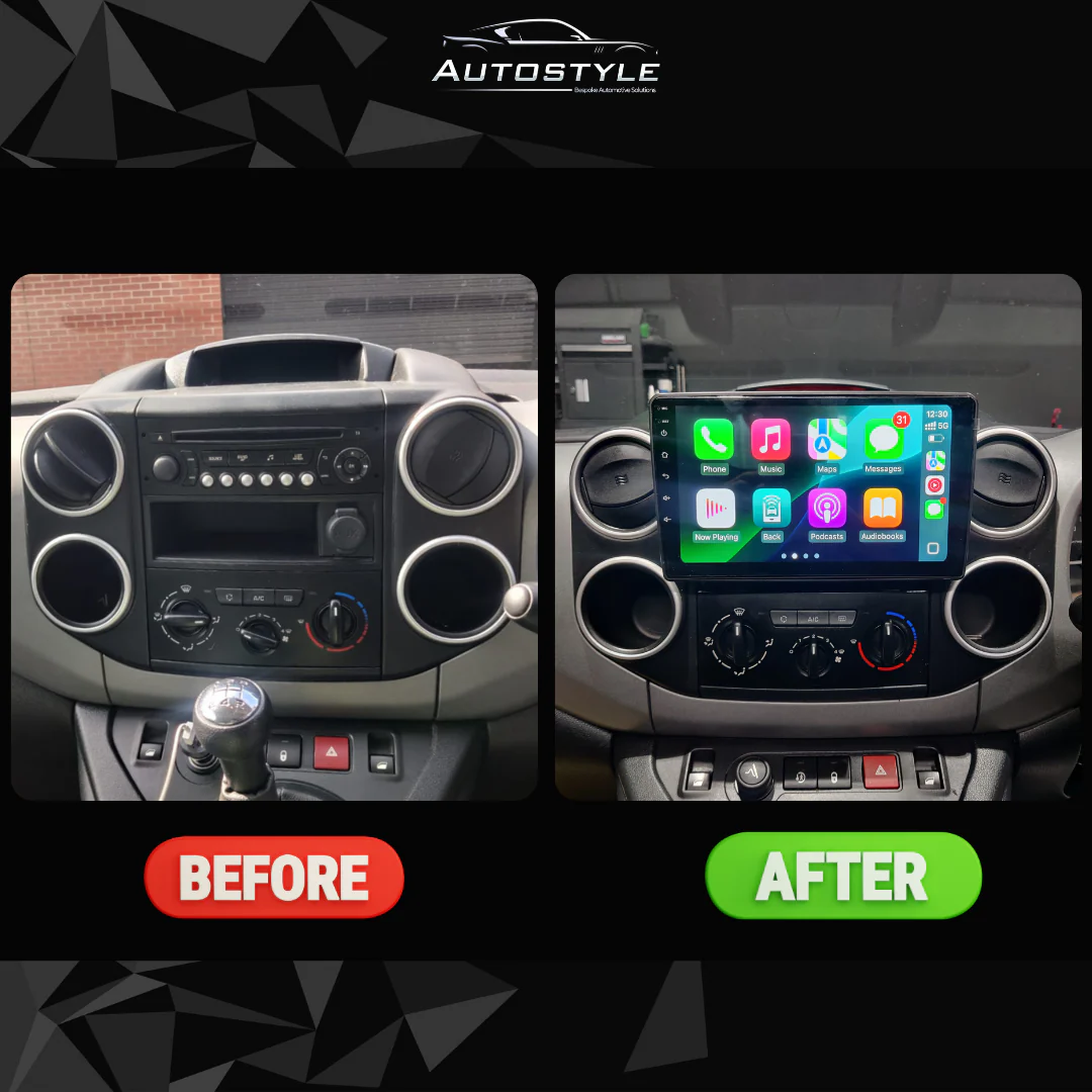 Citroen Berlingo 2, C2, C3 Apple Carplay / Android Auto 9" Stereo Upgrade (2001-2019) - Image 5