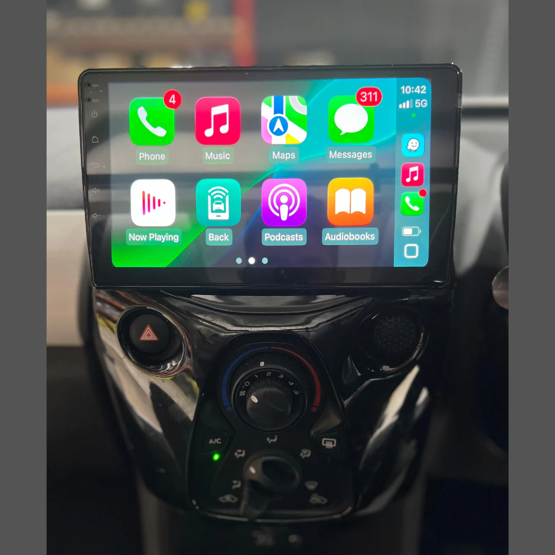 Citroen C1 Peugeot 108 Toyota Aygo Apple Carplay / Android Auto 10" Stereo Upgrade (2014-21) - Image 5