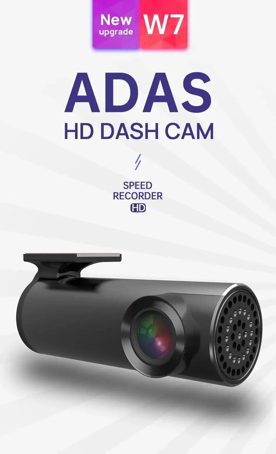 W7 1080P HD DVR DASH CAMERA ADAS FOR ANDROID SCREENS - Image 2