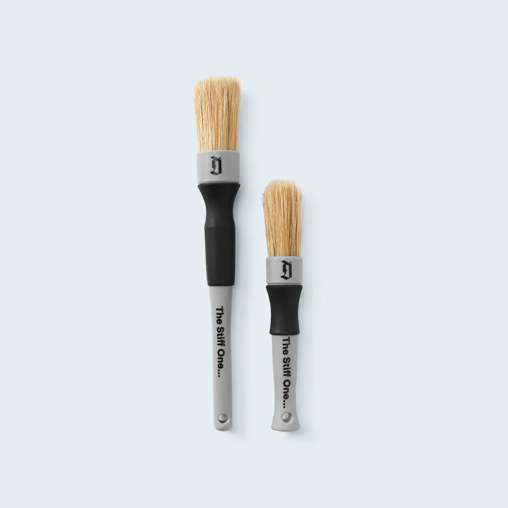Duel Stiff Detailing Brush - 2 Pack