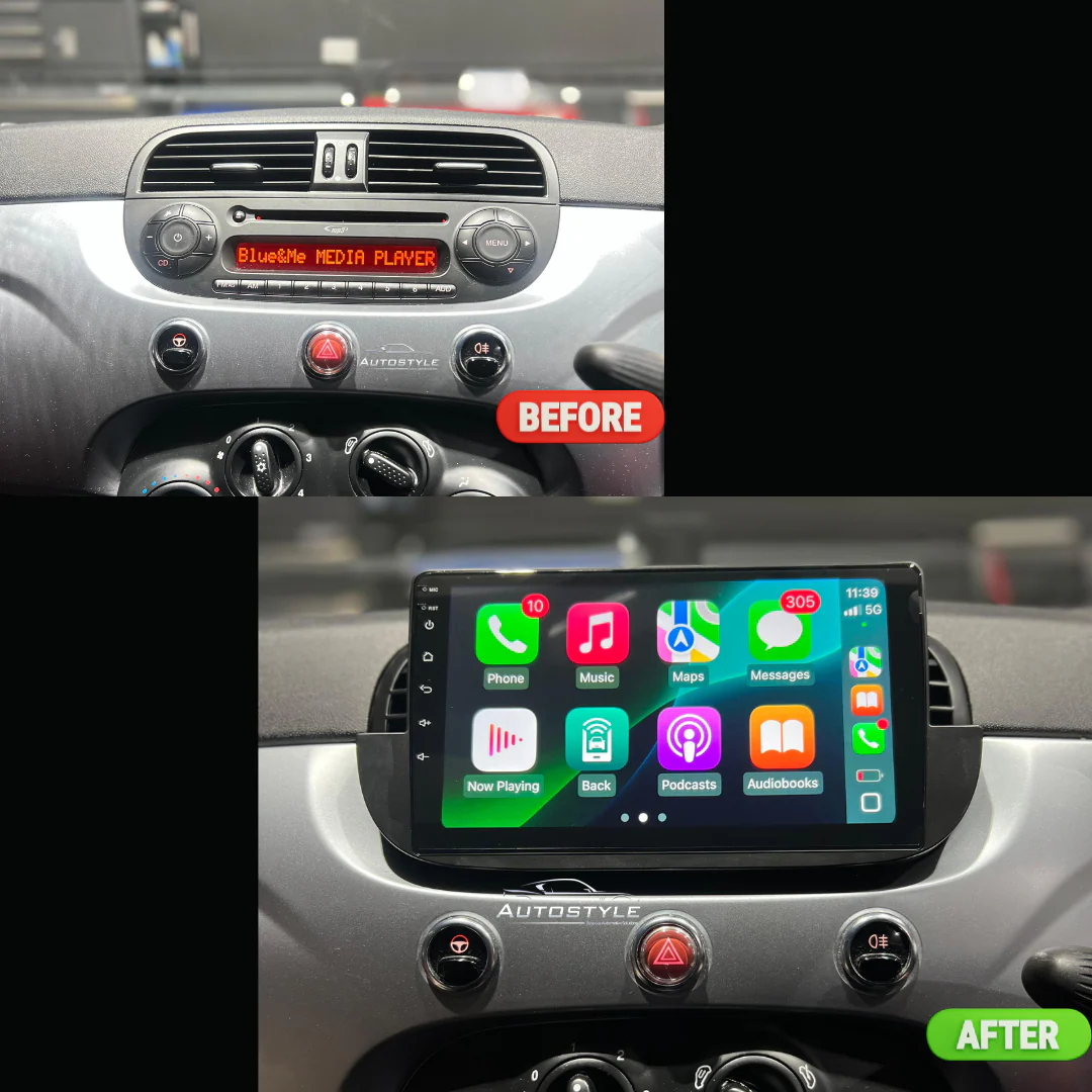Fiat 500 Apple Carplay / Android Auto 9" Stereo Upgrade 2010-15 - Image 7
