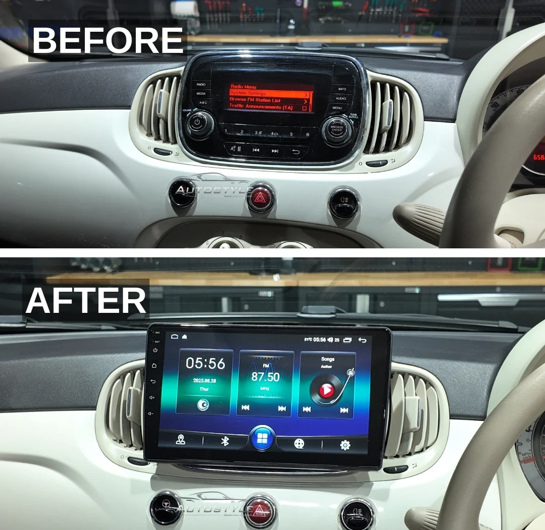 Fiat 500 Apple Carplay / Android Auto 9" Stereo Upgrade 2015+ - Image 8