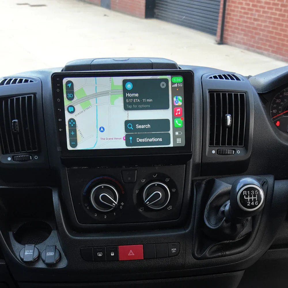 Fiat Ducato - Citroen Relay - Peugeot Boxer Apple Carplay / Android Auto 9" Stereo Upgrade - Image 4