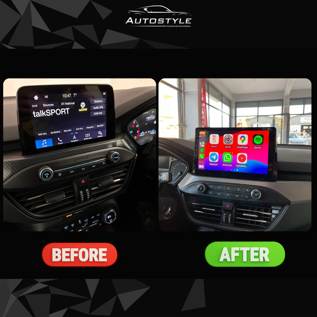 Ford Focus 4 Apple Carplay / Android Auto 10" Stereo Upgrade (2019-2020) - Image 3