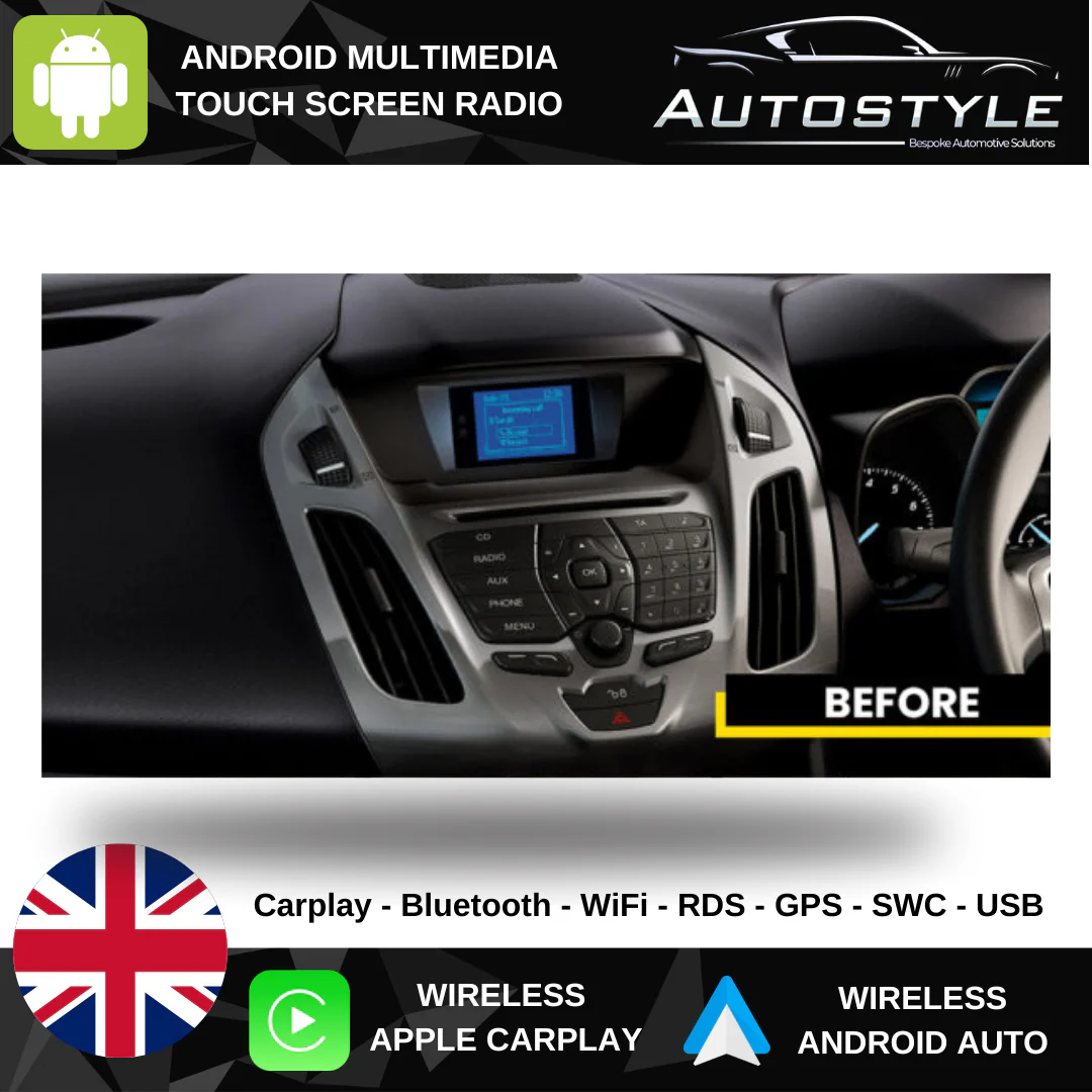 Ford Transit Connect Apple Carplay / Android Auto 9" Stereo Upgrade 2012-17 - Image 4