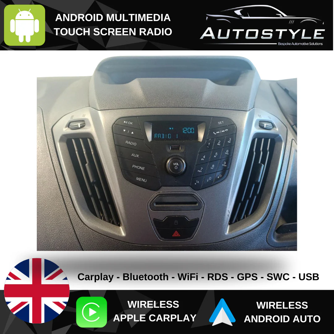 Ford Tourneo Transit Apple Carplay / Android Auto 9" Stereo Upgrade (2012-2018) - Image 3