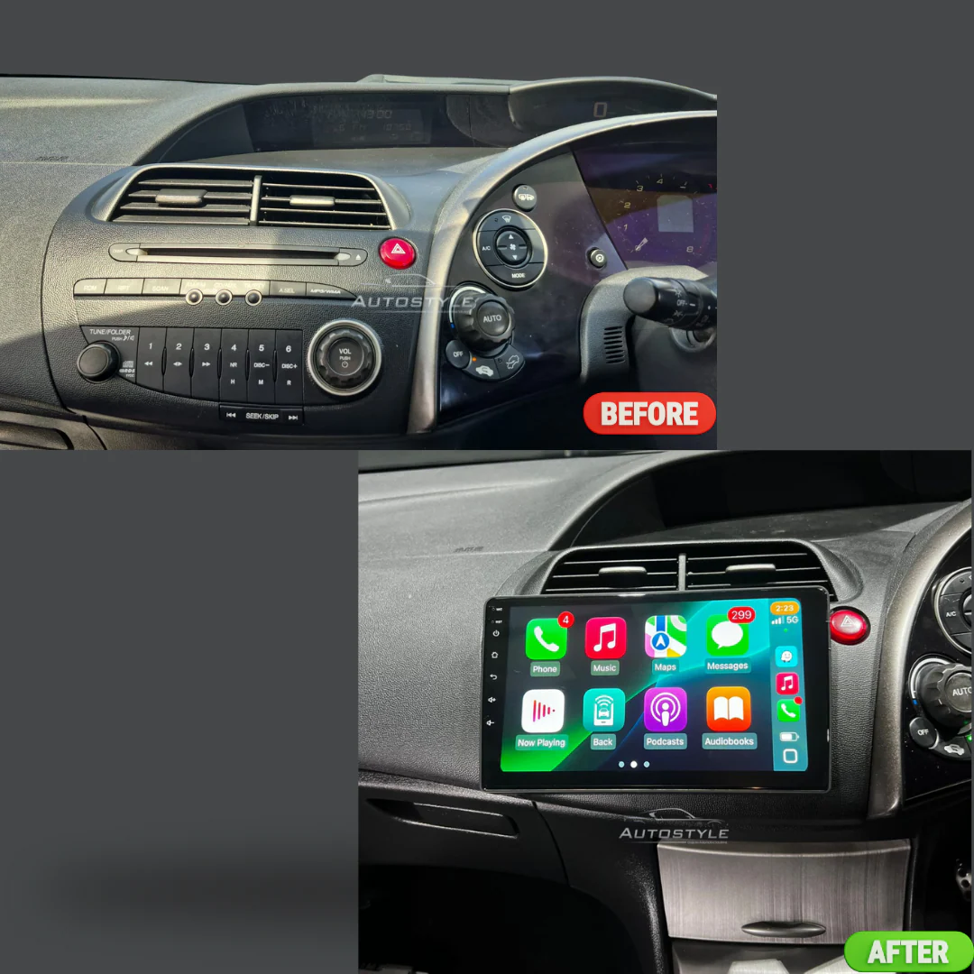 Honda Civic 8 FK Apple Carplay / Android Auto 09" Stereo Upgrade 2005-11 - Image 7