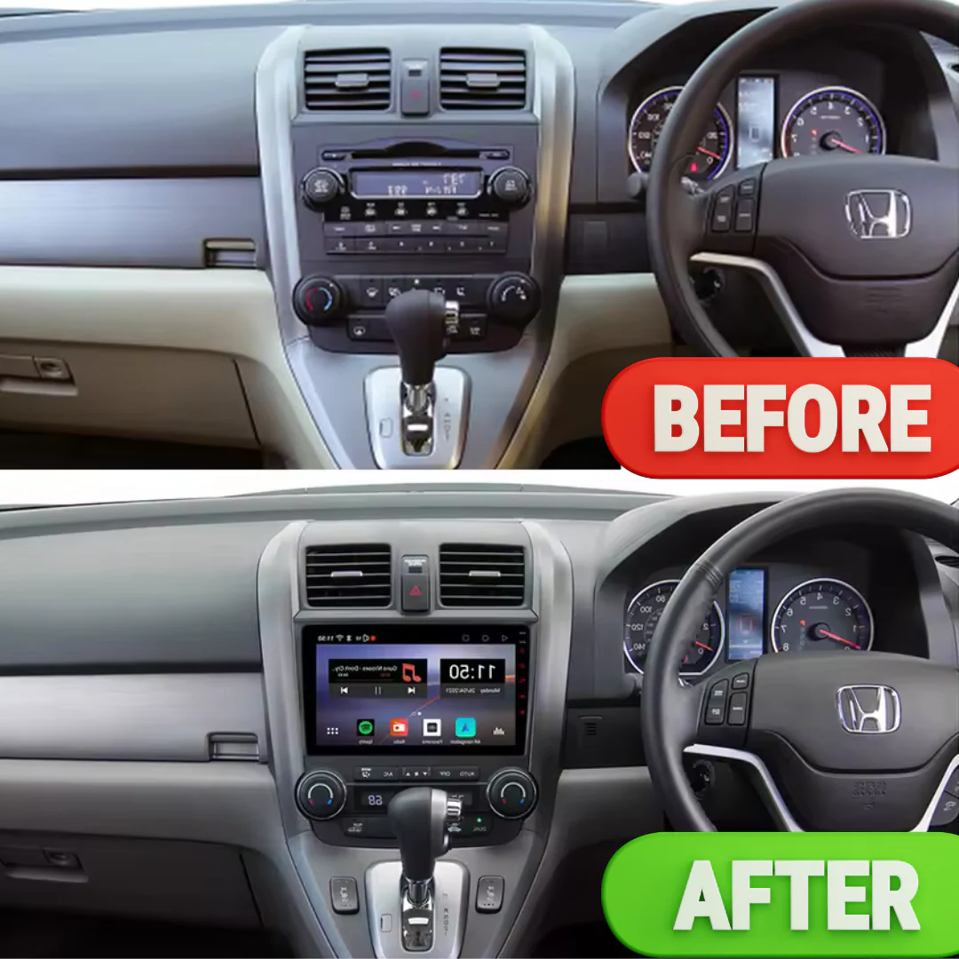Honda CRV CR-V 3 RE Apple Carplay / Android Auto 9" Stereo Upgrade 2006-2012 - Image 3
