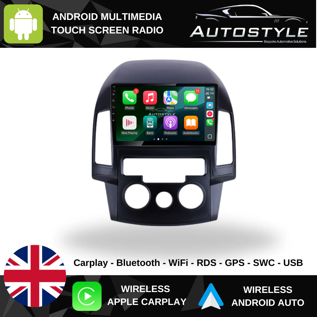 Hyundai i30 Apple Carplay / Android Auto 9" Stereo Upgrade (2008-2012) - Image 3