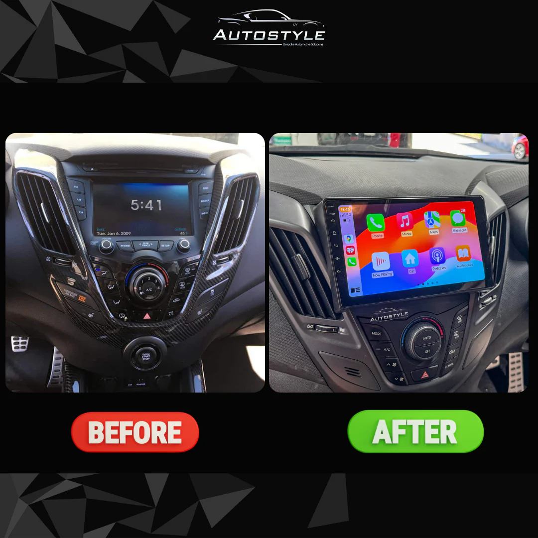 Hyundai Veloster FS Apple Carplay / Android Auto 9" Stereo Upgrade 2011-2017 - Image 2