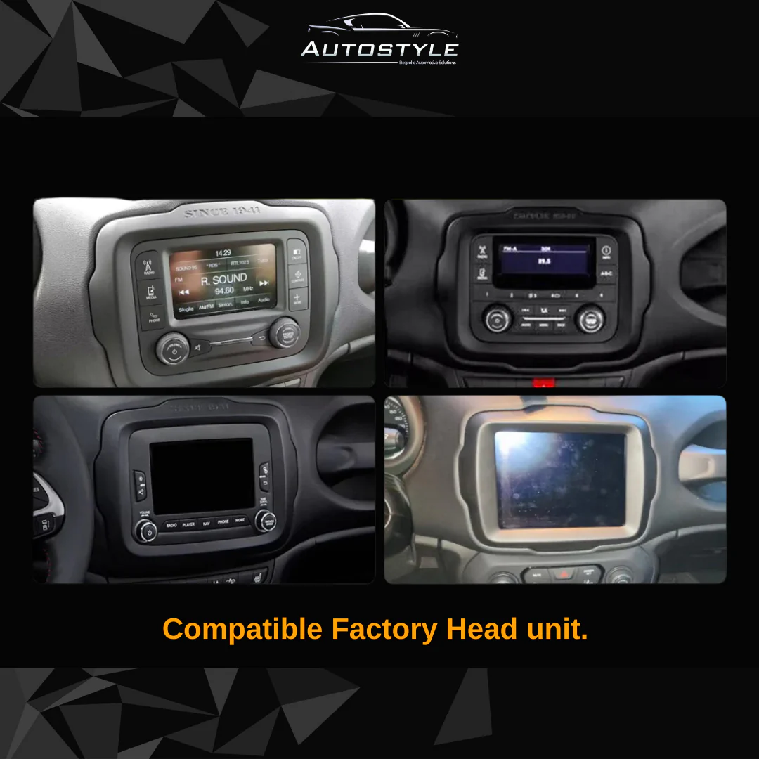 Jeep Renegade Apple Carplay / Android Auto 10" Stereo Upgrade 2014-2021 - Image 3