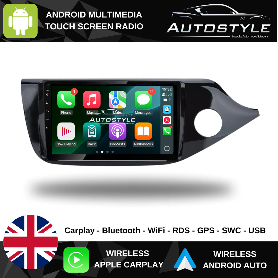 Kia Ceed Apple Carplay / Android Auto 9" Stereo Upgrade 2012-17 - Image 2