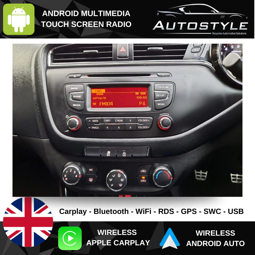 Kia Ceed Apple Carplay / Android Auto 9" Stereo Upgrade 2012-17 - Image 5