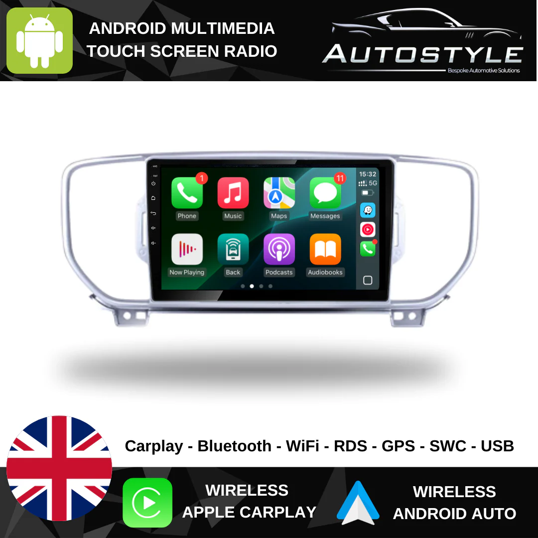 Kia Sportage Apple Carplay / Android Auto 9" Stereo Upgrade 2016-20 - Image 4