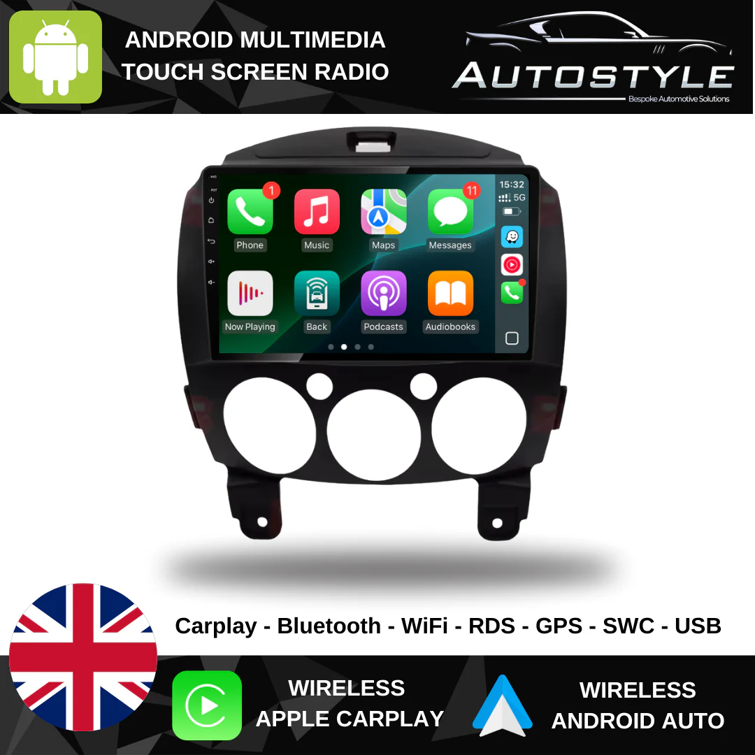 Mazda 2/ DE Demio Apple Carplay / Android Auto 9" Stereo Upgrade 2007-2015 - Image 6