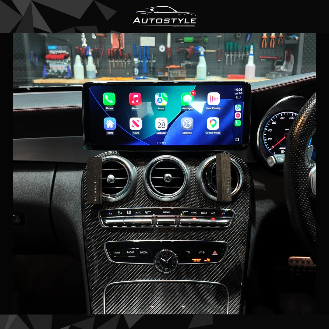 Mercedes-Benz C Class W205 (2014-2020) Apple CarPlay Android Auto 10.25" Touch Screen - Image 3