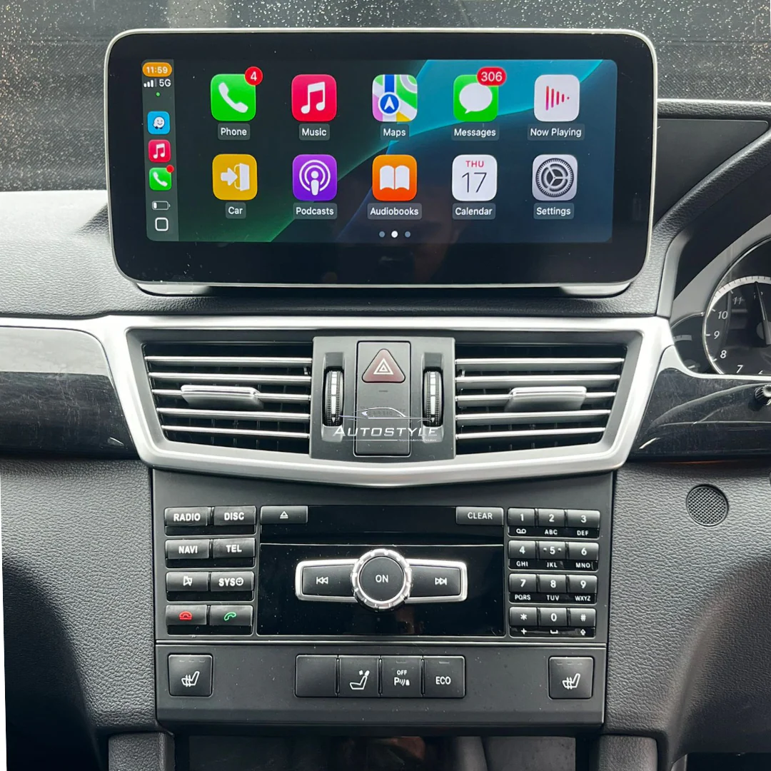 Mercedes-Benz E Class C207/A207 (2010-2016) Apple CarPlay Android Auto 10.25" Touch Screen RHD 2-Door Coupe - Image 3