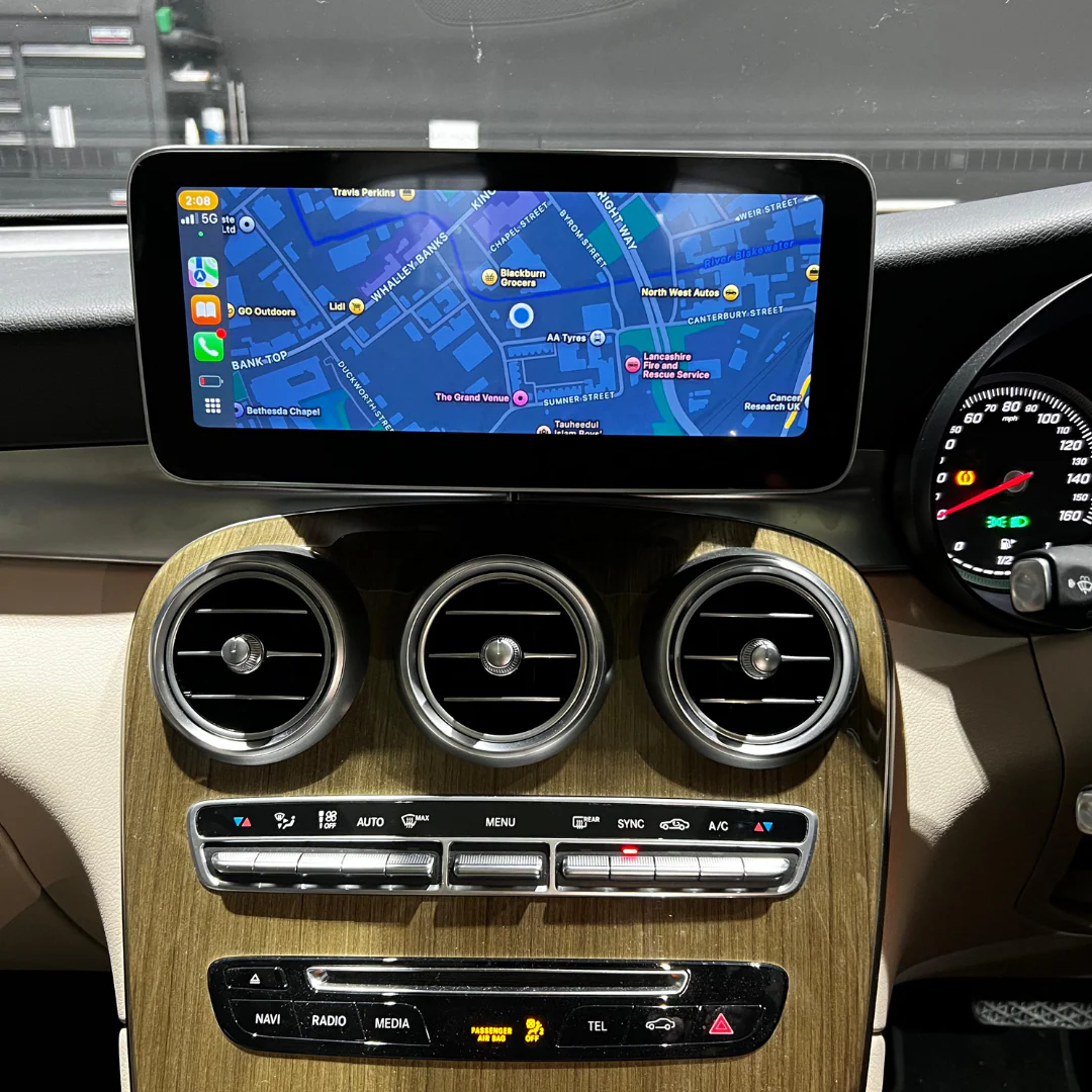Mercedes-Benz GLC (2016-2022) Apple CarPlay Android Auto 10.25" Touch Screen - Image 6