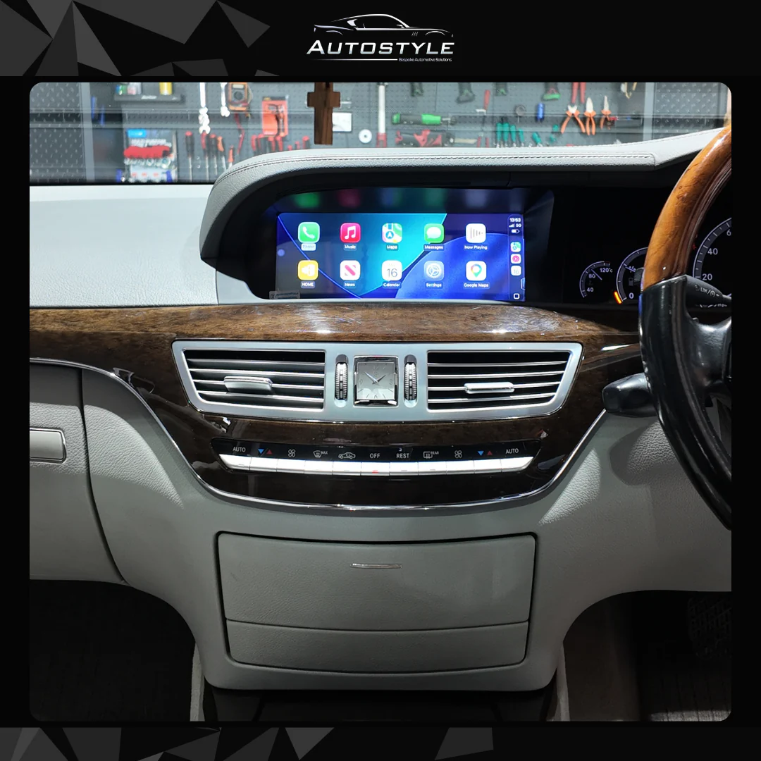 Mercedes-Benz S Class W221 (2005-2013) Apple CarPlay Android Auto 10.25" Touch Screen RHD - Image 2