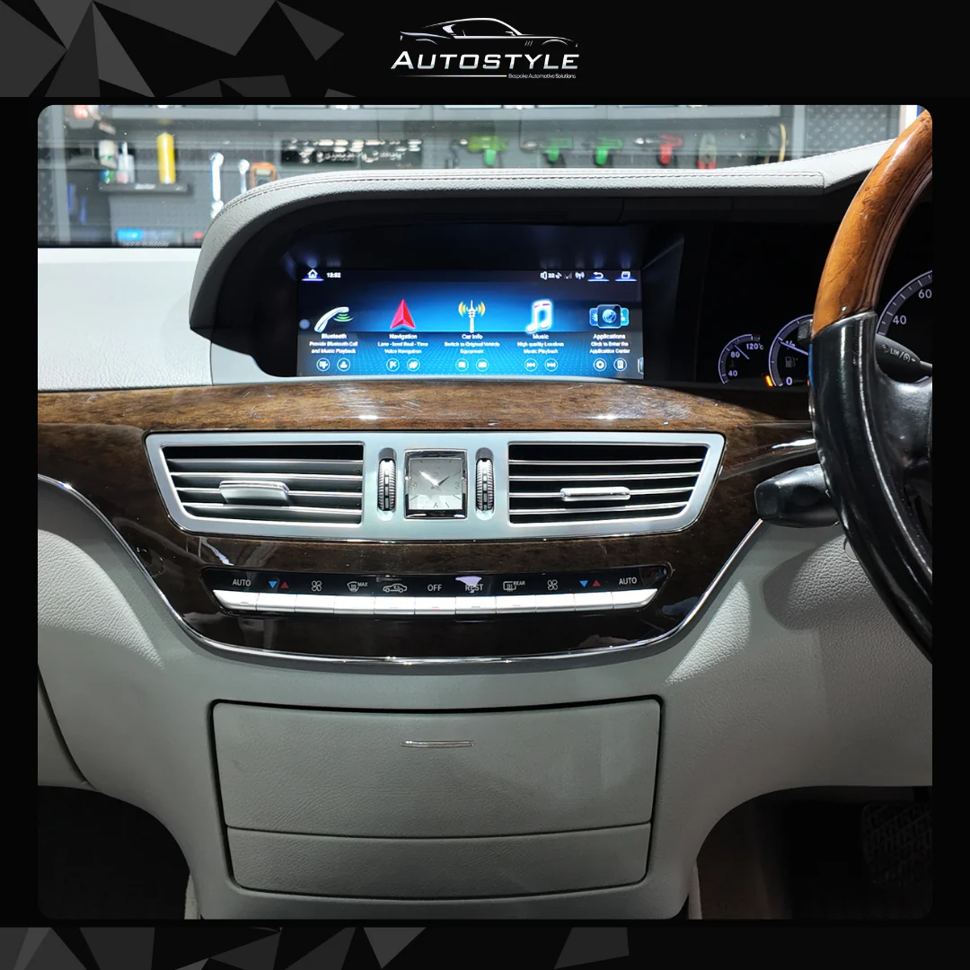 Mercedes-Benz S Class W221 (2005-2013) Apple CarPlay Android Auto 10.25" Touch Screen RHD - Image 4
