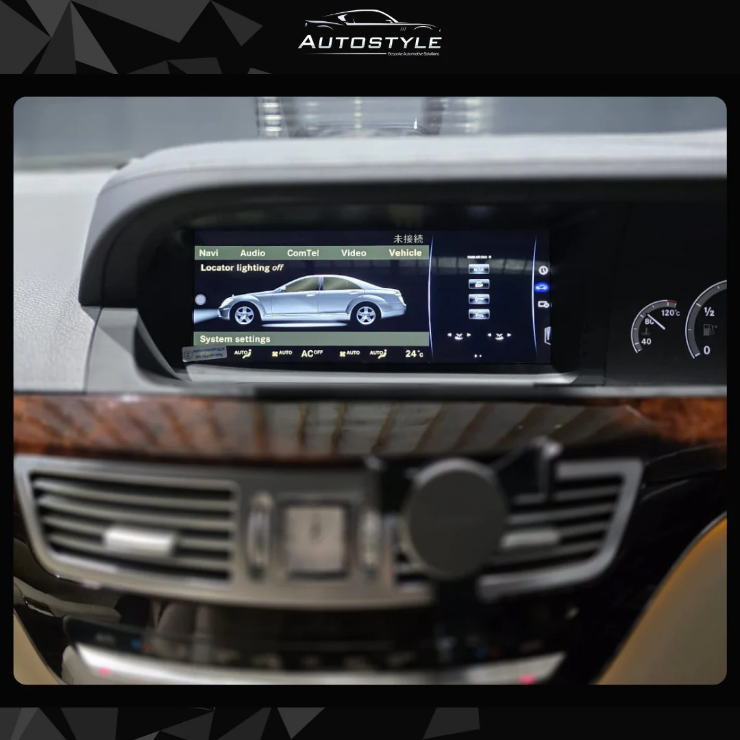 Mercedes-Benz S Class W221 (2005-2013) Apple CarPlay Android Auto 10.25" Touch Screen RHD - Image 7
