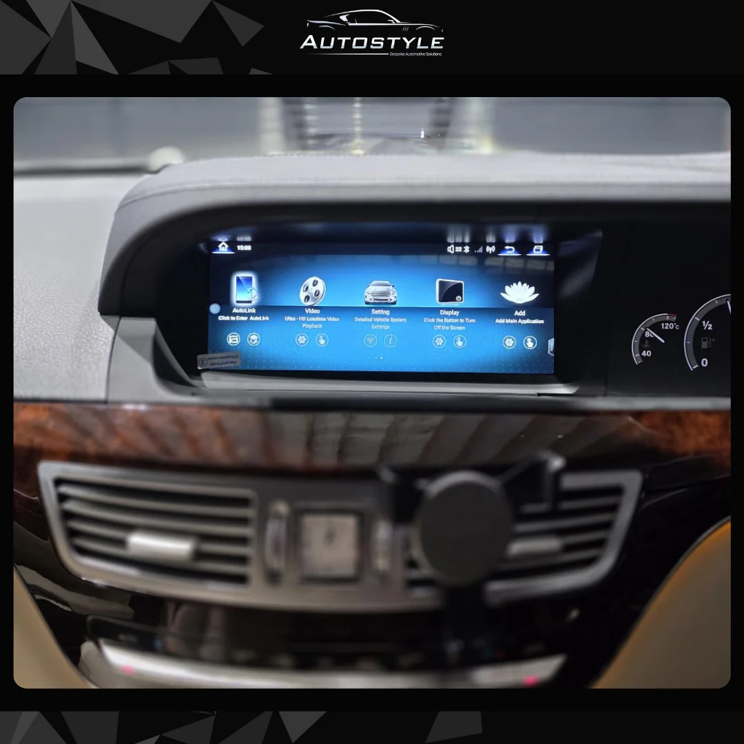 Mercedes-Benz S Class W221 (2005-2013) Apple CarPlay Android Auto 10.25" Touch Screen RHD - Image 8