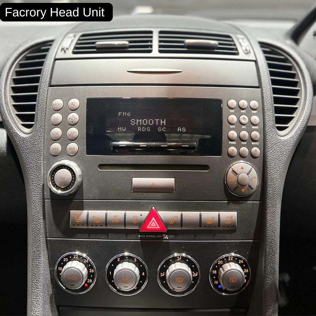 Mercedes-Benz SLK Apple Carplay / Android Auto 9" Stereo Upgrade (2004-2011) - Image 6
