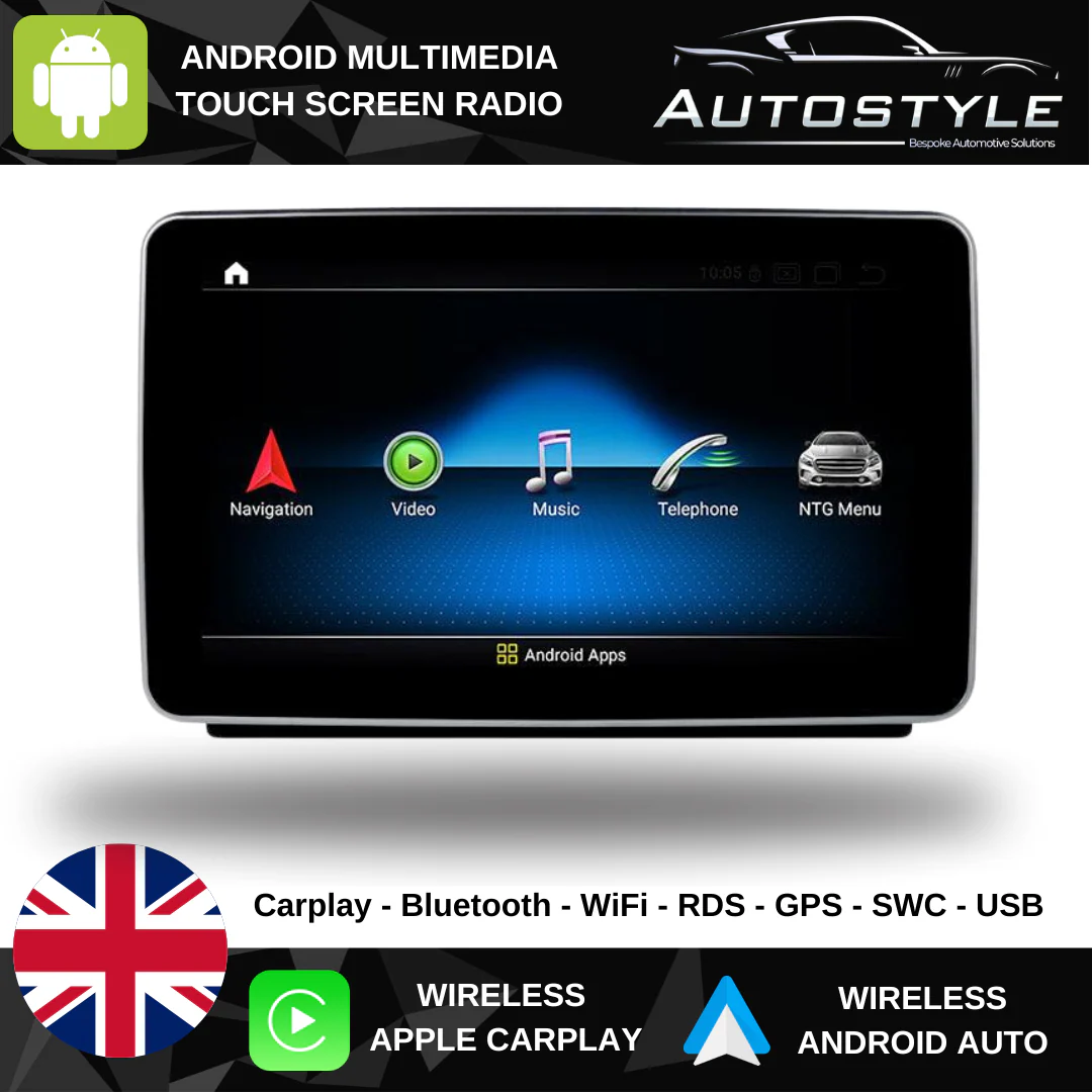 Mercedes-Benz ML Apple Carplay / Android Auto 9" Stereo Upgrade (2012-2015) - Image 3