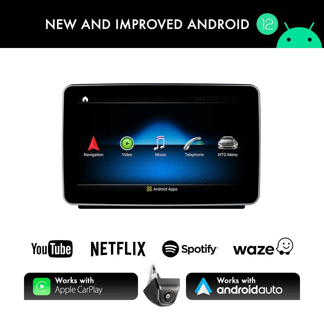 Mercedes-Benz SLK Apple Carplay / Android Auto 9" Stereo Upgrade - Image 4