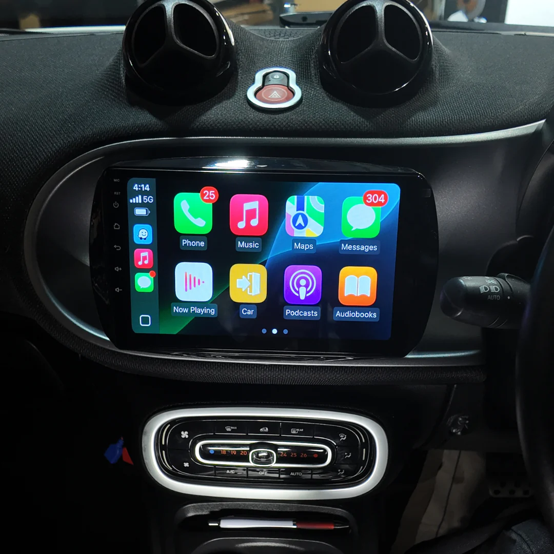 Mercedes-Benz Smart forTwo Apple Carplay / Android Auto 9" Stereo Upgrade 2014-2021 - Image 3