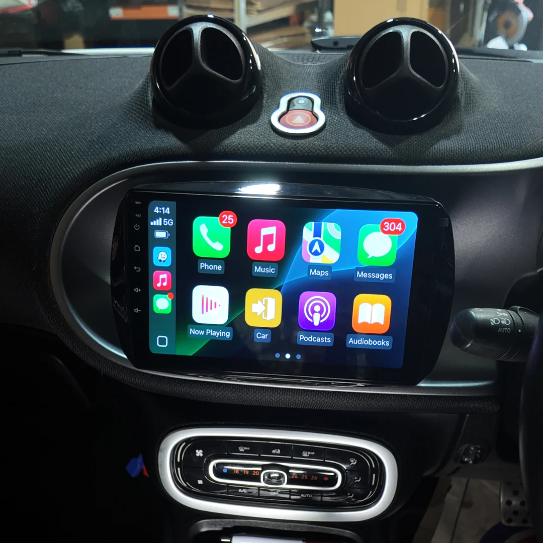 Mercedes-Benz Smart forTwo Apple Carplay / Android Auto 9" Stereo Upgrade 2014-2021 - Image 4