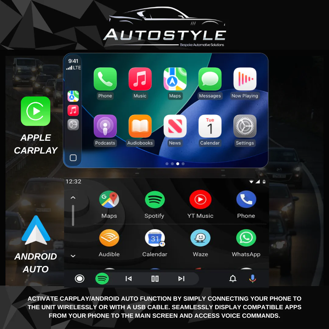 Fiat 500 Apple Carplay / Android Auto 9" Stereo Upgrade 2010-15 - Image 10