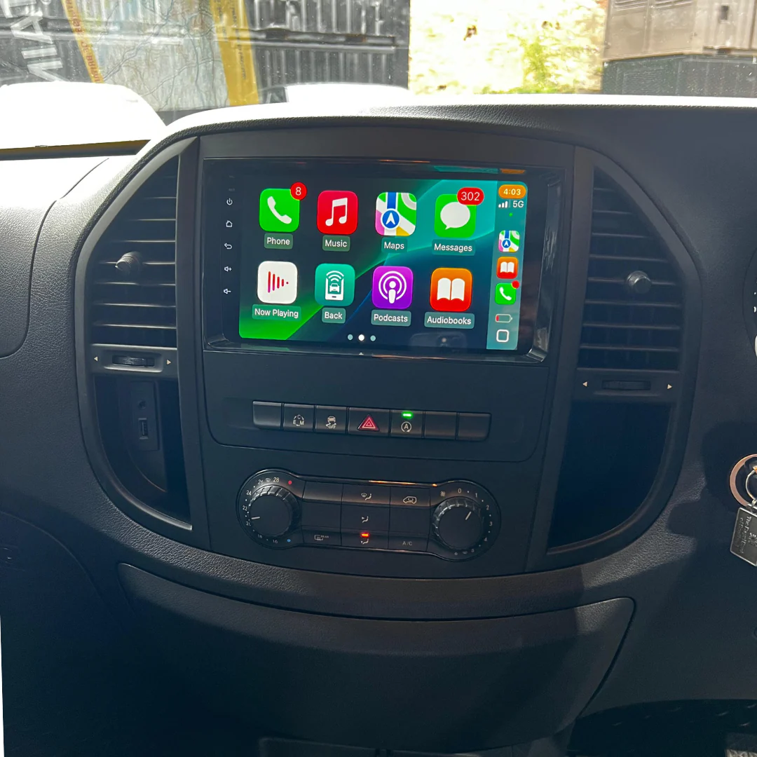 Mercedes-Benz A Class, B Class, Sprinter, Vito, Viano, Crafter Apple Carplay / Android Auto 9" Stereo Upgrade - Image 3