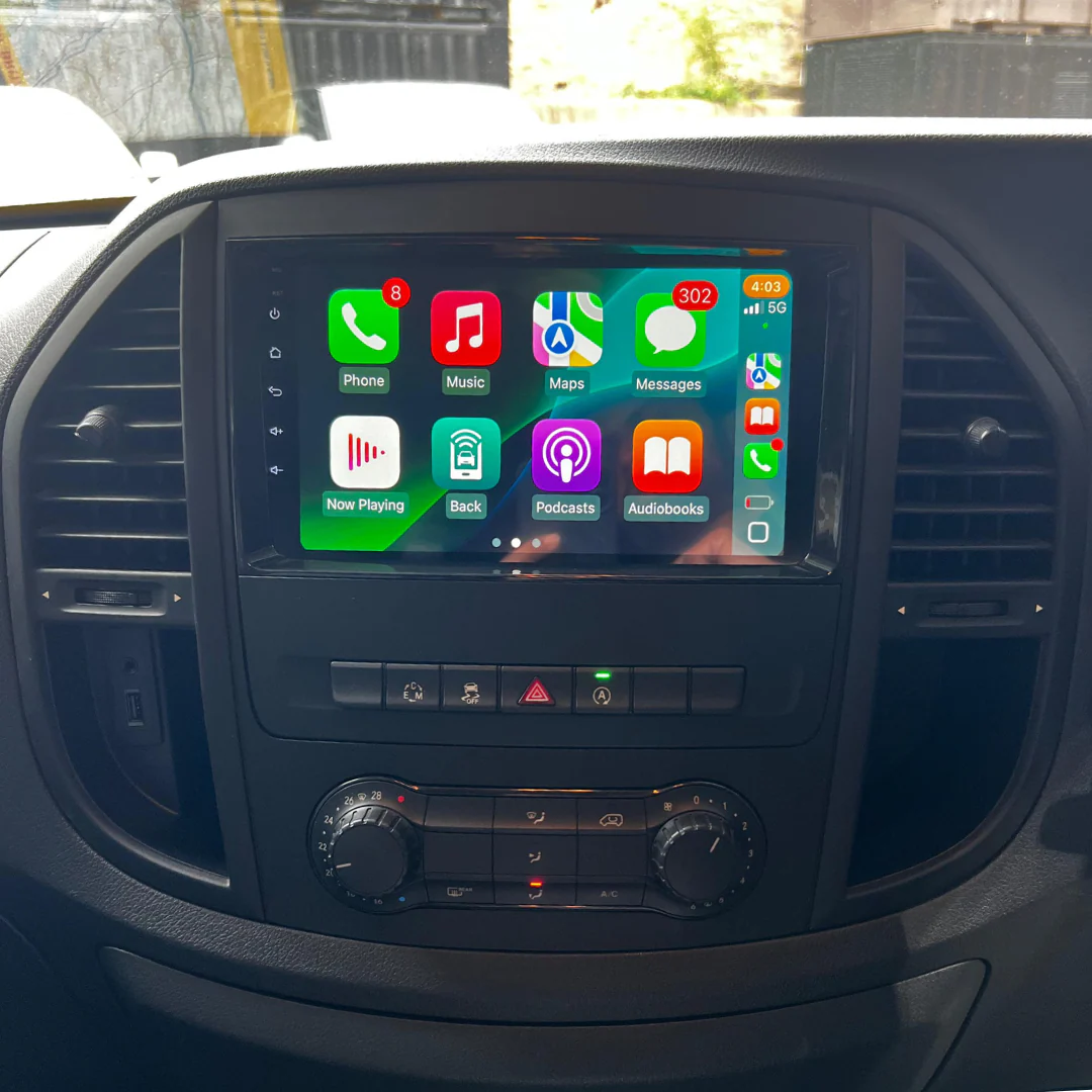 Mercedes-Benz A Class, B Class, Sprinter, Vito, Viano, Crafter Apple Carplay / Android Auto 9" Stereo Upgrade - Image 4